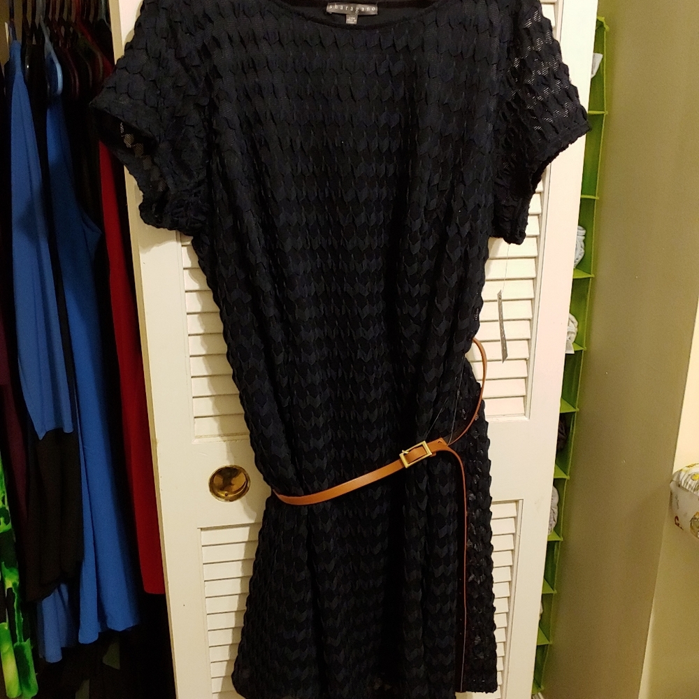 Plus size navy dress
